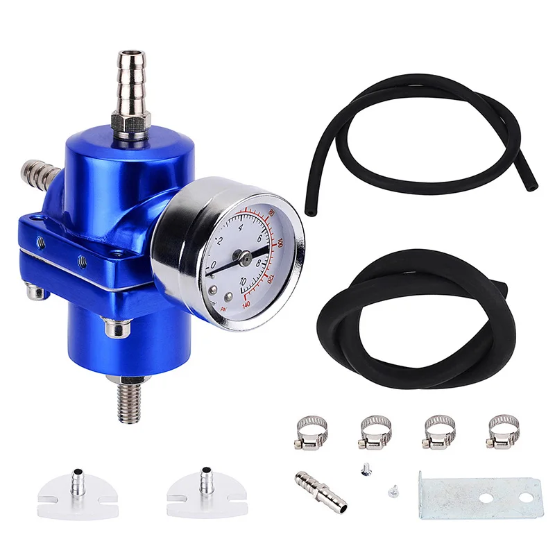 SPEEDWOW Алюминиевый Регулируемый регулятор давления топлива FPR 0-140 Psi масляный