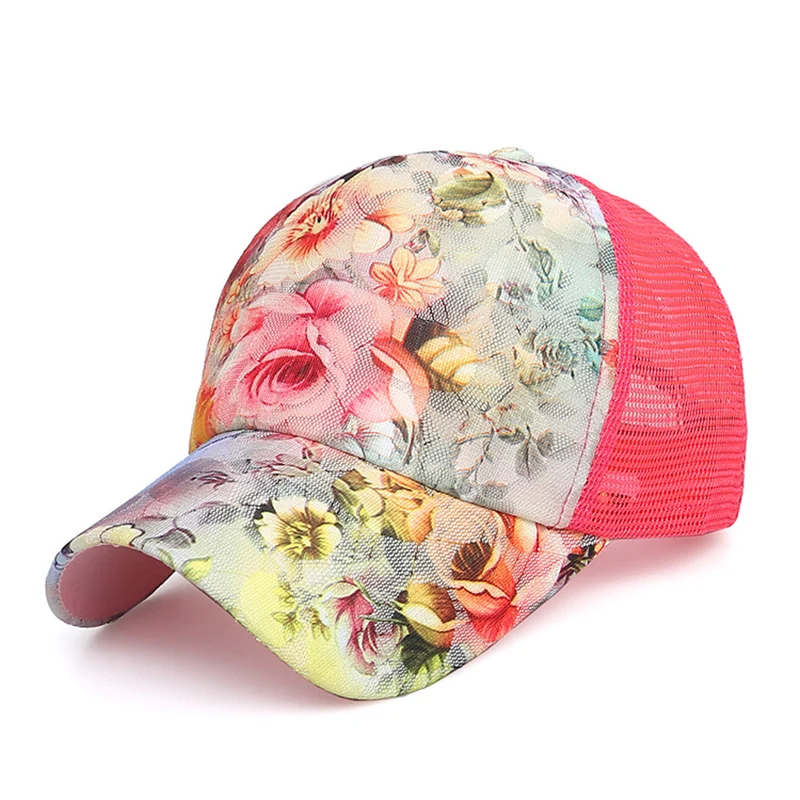 Для женщин Кепка с козырьком Кепки s летом цветы Бейсбол летние Gorra hombre Шапки