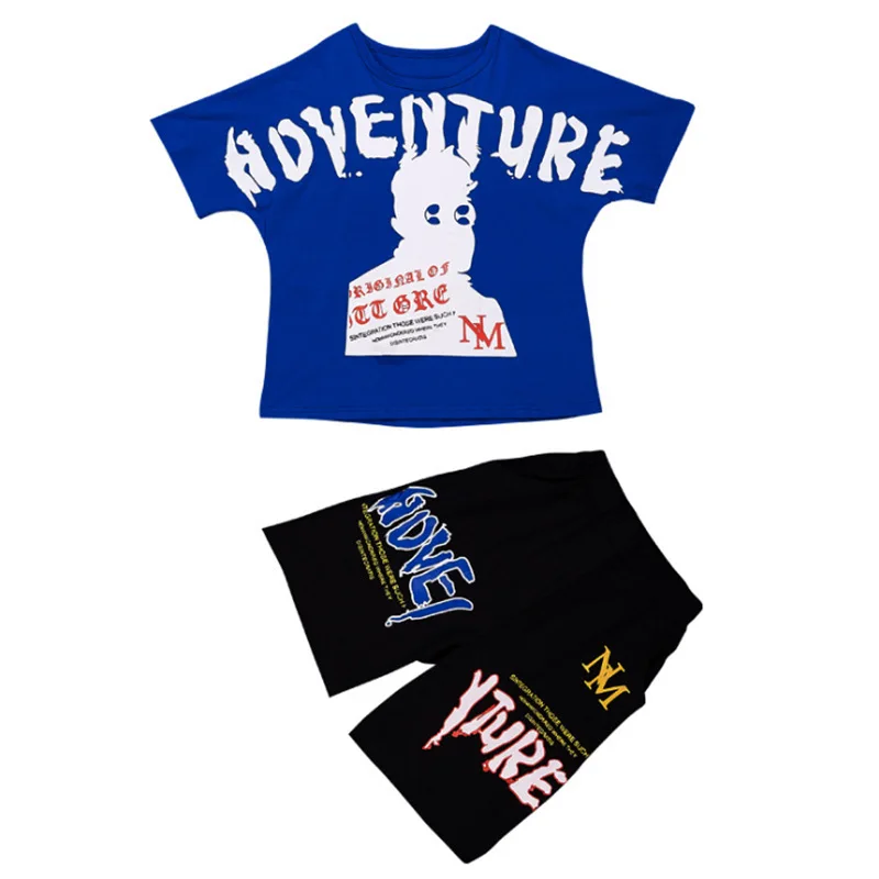 Детский костюм из футболки с коротким рукавом и шортов 2019 комплектов | Мать