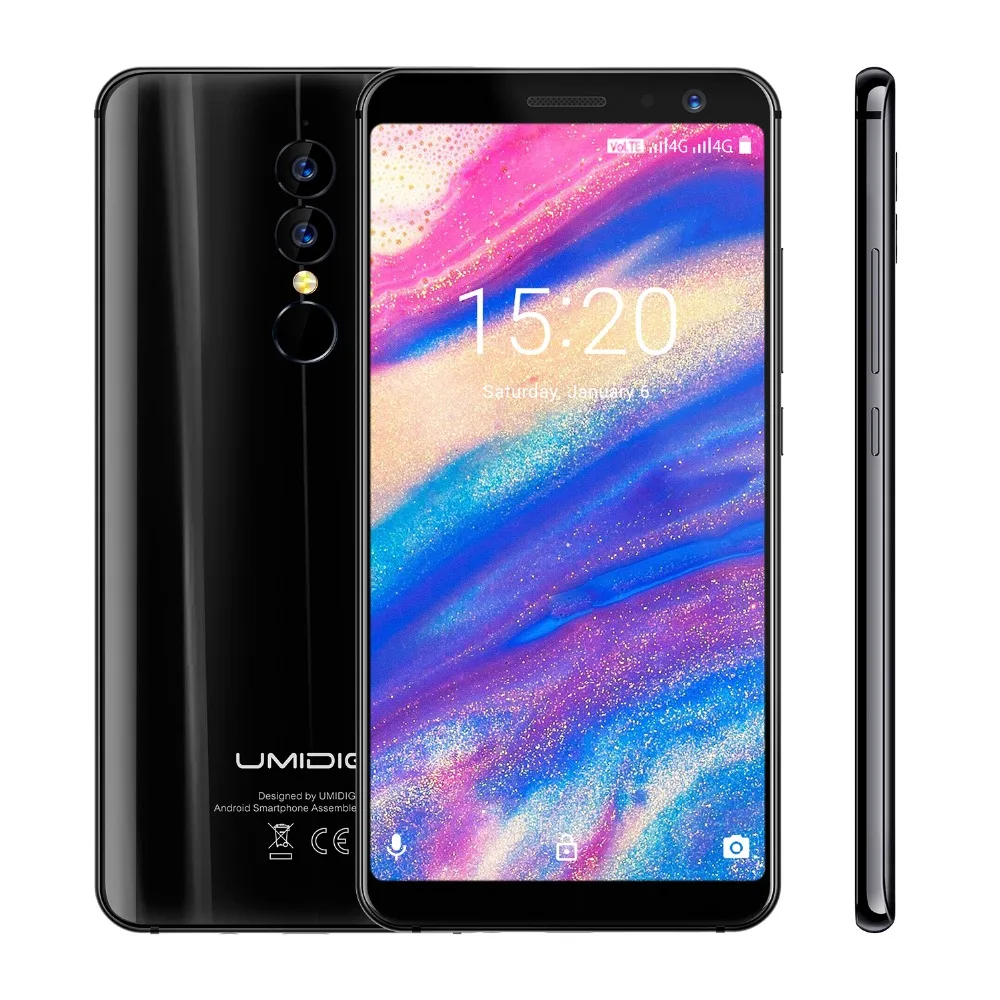 Umidigi A1 Pro Глобальный Версия двойной 4G пусть смартфон 18:9 полный Экран Android 8 1 3 ГБ + 16