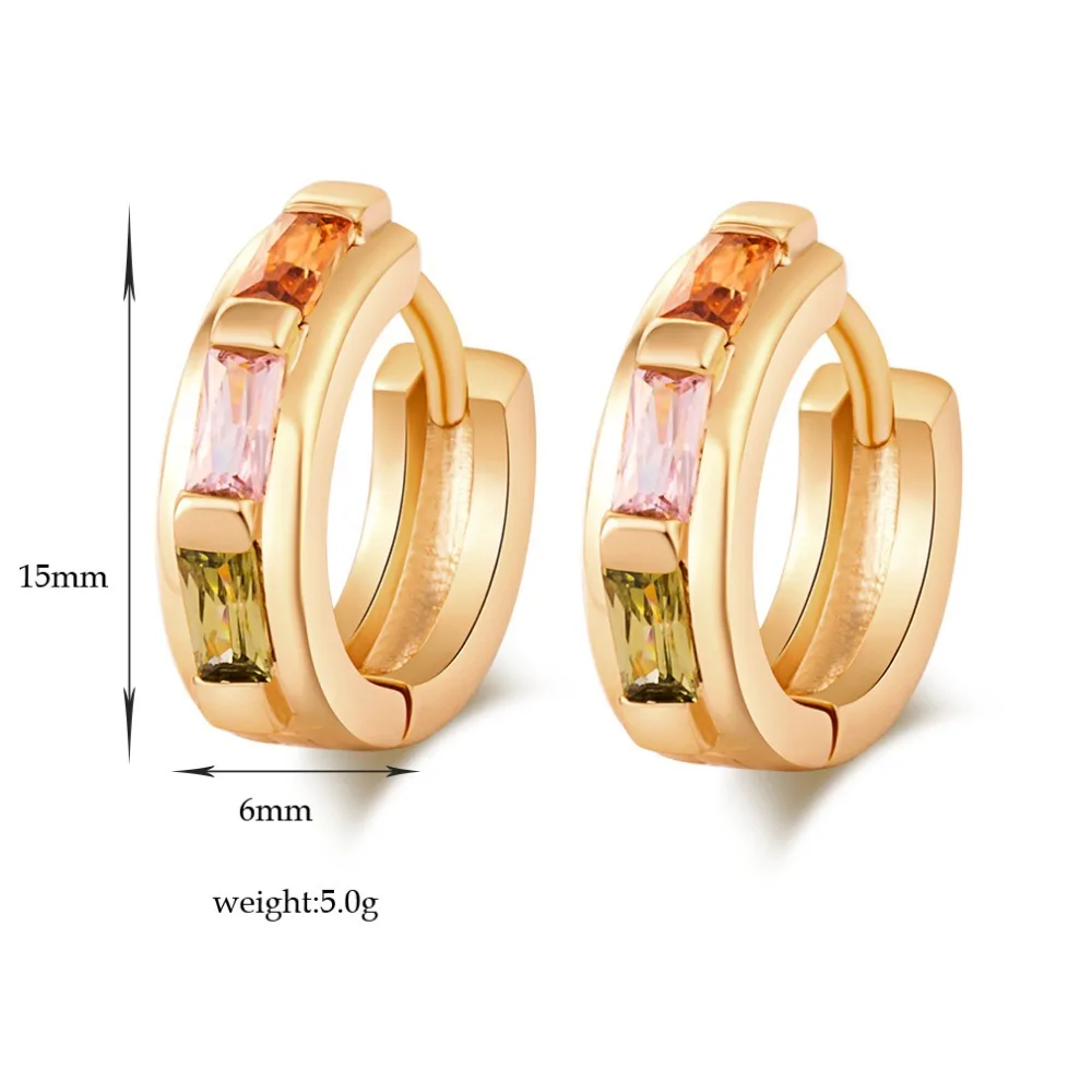 Женские Новые Модные Разноцветные серьги из бамбука с фианитами и стразами