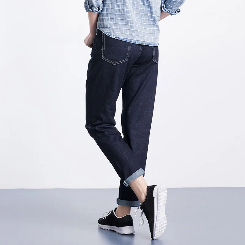 LEIJIJEANS размера плюс S-6XL, синие потертые джинсы бойфренда, средняя талия, полная длина, свободные женские Джинсы бойфренда 5242
