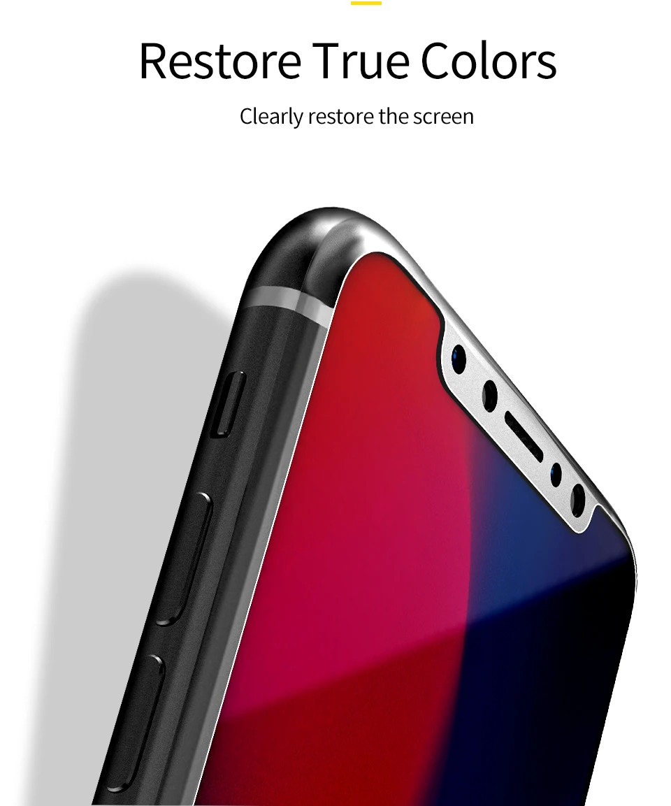 TOTU протектор экрана из закаленного стекла для iPhone X 8 7 Plus Стекло 9 H HD 0,23 мм быстрое клейкое закаленное стекло iPhone8 передние пленки