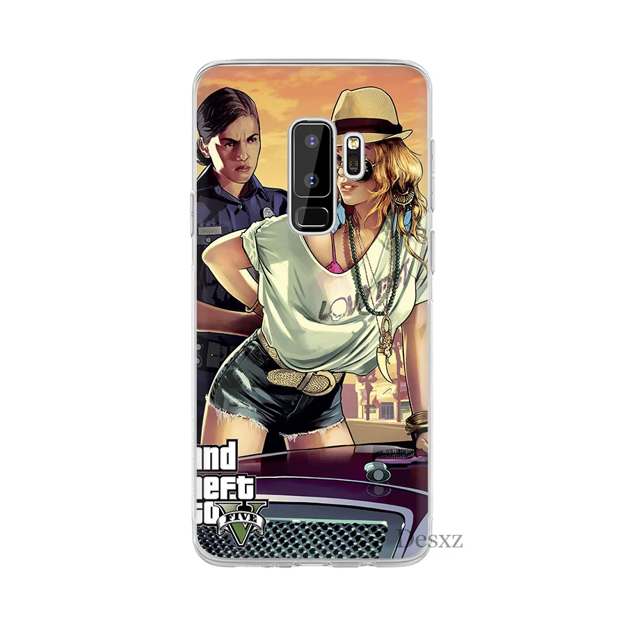 Чехол для телефона Samsung A10 A20 A30 A40 A50 A51 A60 A70 A71 A81 A91 A9 A7 A5 A6 A8 Plus rockstar gta 5 Grand Theft Жесткий