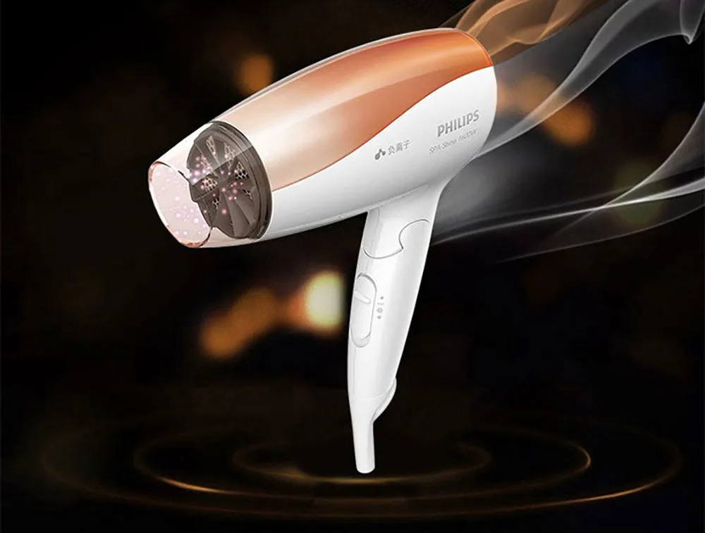 PHILIPS Фен BHC117/05 для домашнего аниона фен с высокой мощностью складной термостат Уход за волосами 3 регулировки файлов