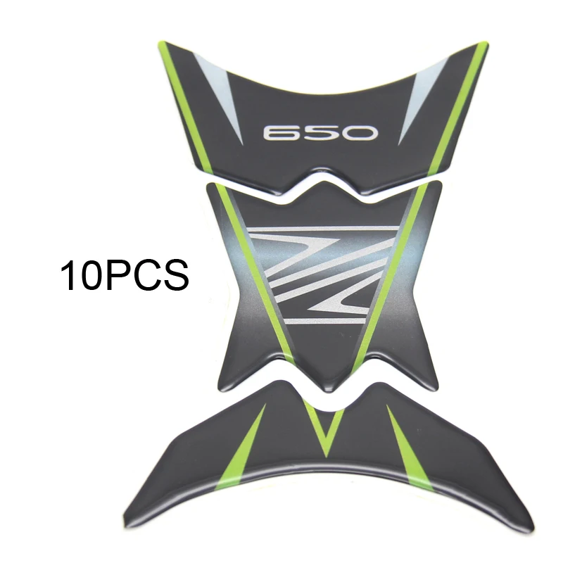 10 шт. мотоциклетные 3D танк Pad Защитная Наклейка Стикеры для Kawasaki Z800 Z900 Z1000 Z650 Z750