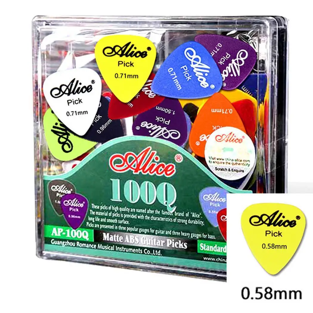 Гитара Alice Pick Нескользящая черная Белая нейлоновая медиатор для акустической