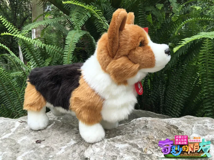 Новинка креативная плюшевая стоячая велькская корги игрушка для собак высокое