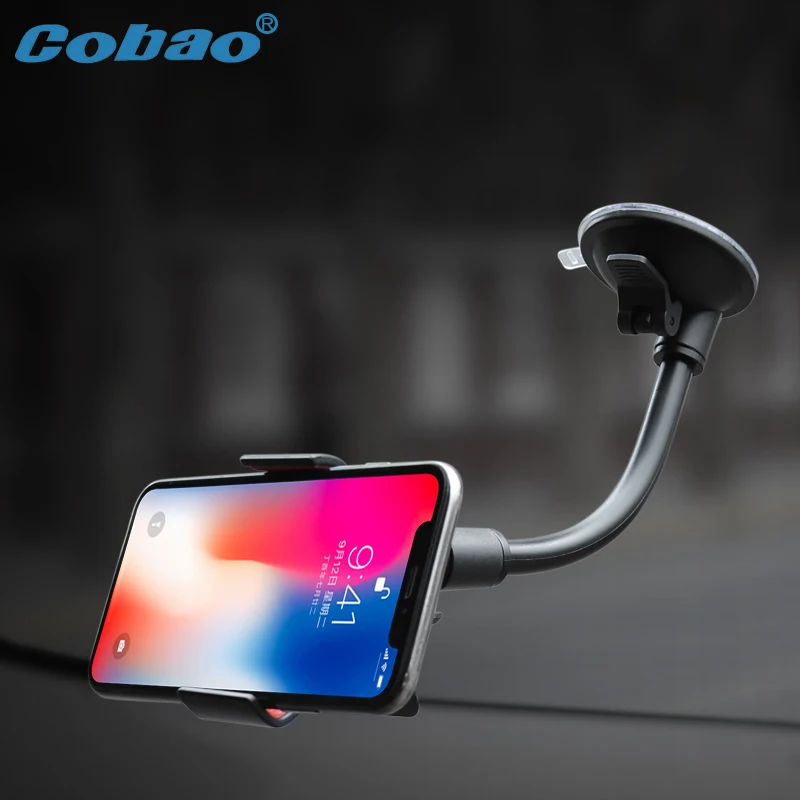 Cobao Universal Cell Phone Stand 360 Degree Windshield Car Holder Smartphone For iPhone X XS Samsung Huawei Xiaomi Support | Мобильные