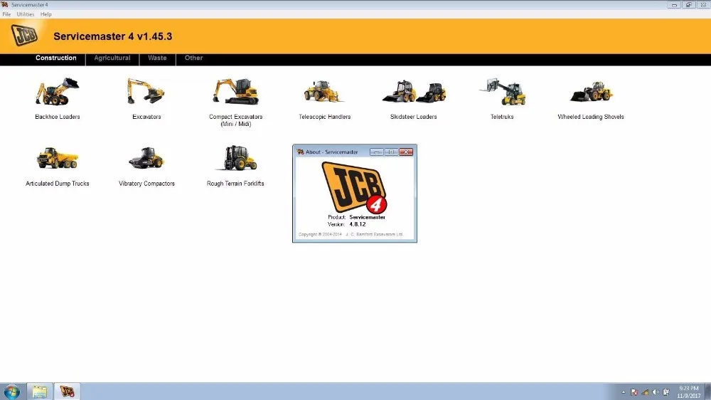 Для сервис JCB Master SM4.1.45.3 электронный сервисный интерфейс JCB грузовик экскаватор сельскохозяйственный строительный диагностический инструмент