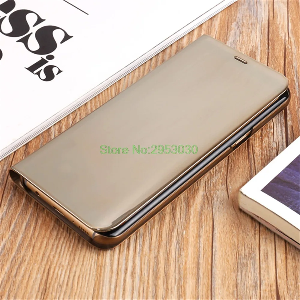 Роскошный прозрачный 360 полный защитный флип-чехол для samsung Galaxy S6 S7 Edge S8 S9 Plus SM-G965F/DS Note 5 8 Duos зеркальный чехол для телефона