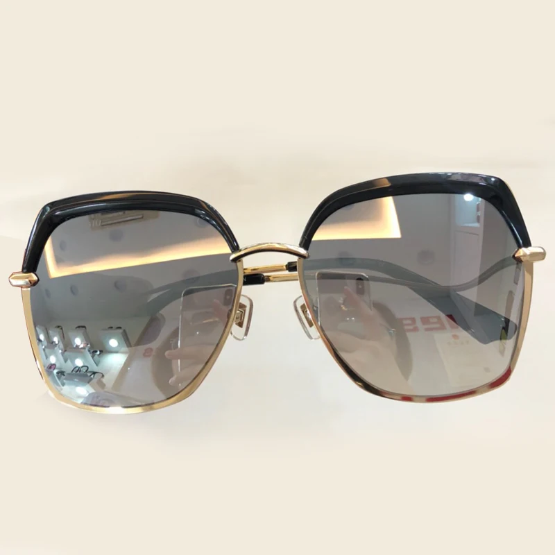 No1 Sunglasses Овальный Стиль солнцезащитные очки Для женщин Брендовая Дизайнерская обувь Высокое качество Óculos де золь Ретро мода Винтаж Модные оттенки UV400 - Цвет линз: No1 Sunglasses