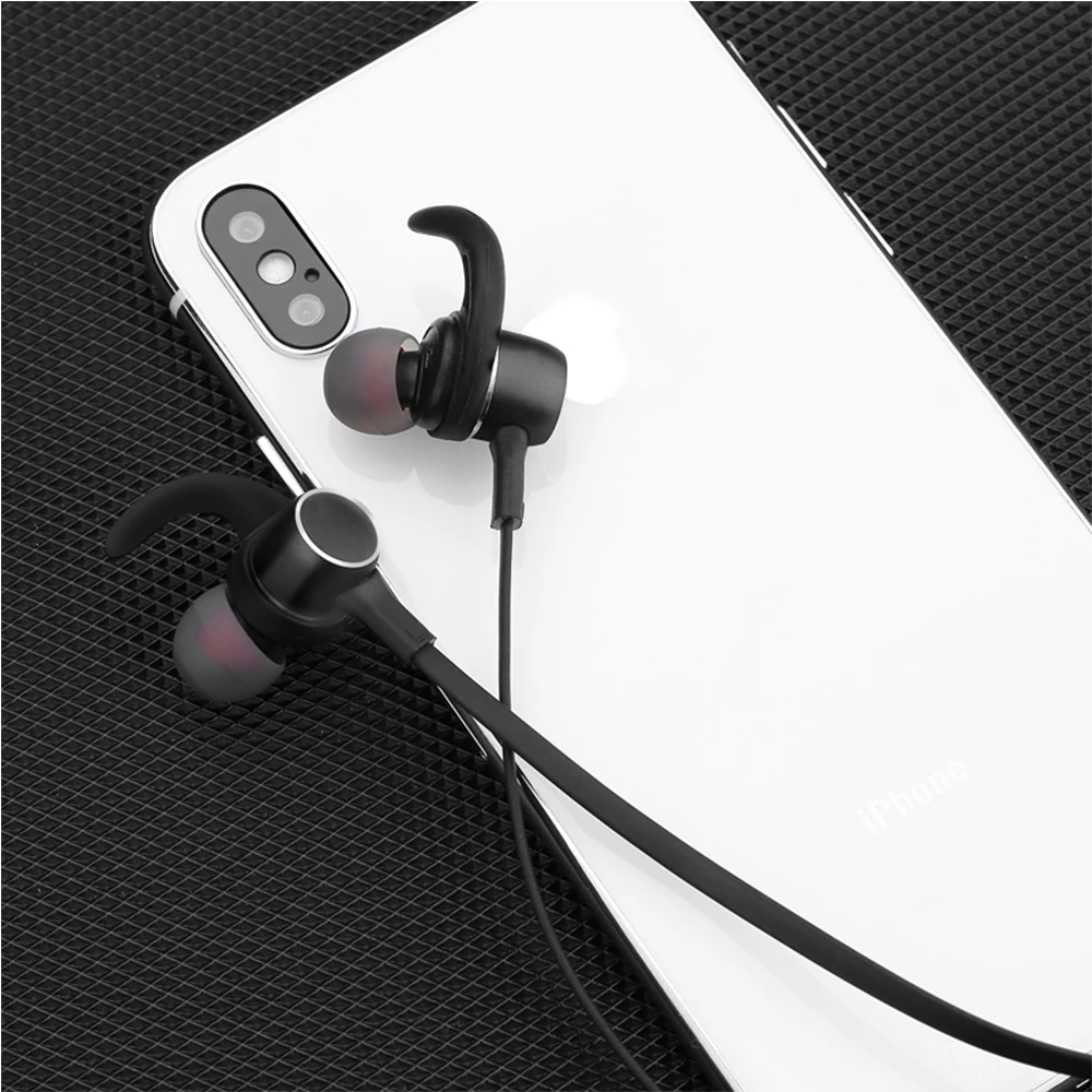 Беспроводная гарнитура AI Bluetooth наушники прочные спортивные для iPhone стерео 4