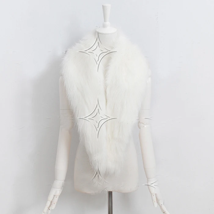 49 дюймов искусственная кожа трава енота меховой воротник модные шали жилеты для