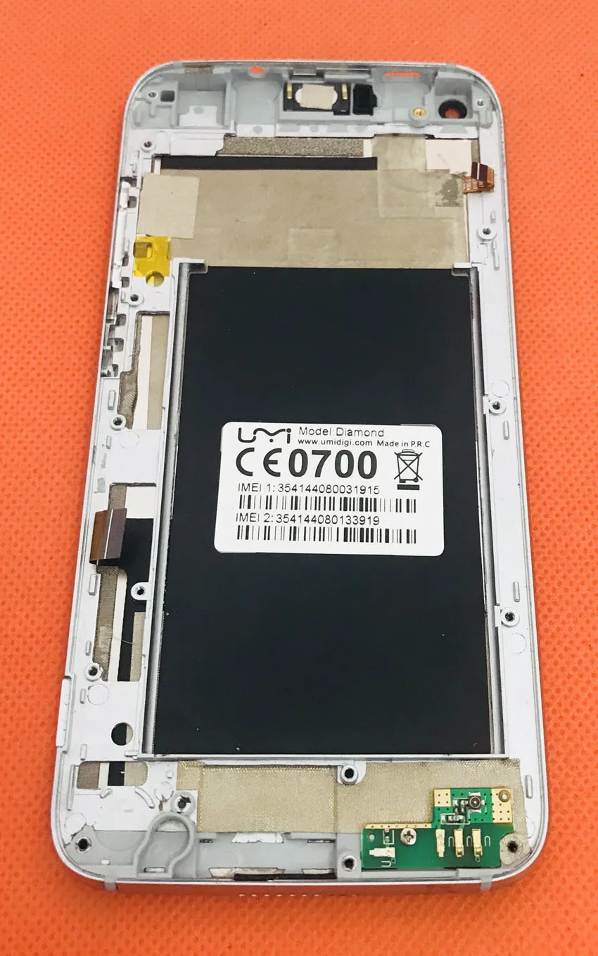

Old Original LCD Display + Touch Screen+ Frame For UMI Diamond Free shipping