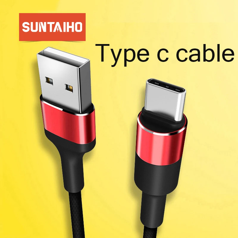 Suntaiho USB C кабель зарядное устройство для Samsung note 9 s9 plus redmi 7 круглая форма передачи