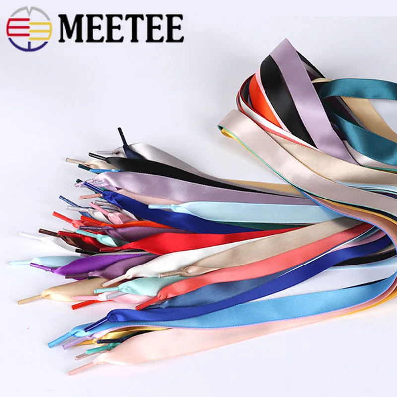 Meetee 2 см ширина 5 пар/10 пар конфетных цветов Лента двухсторонняя Полиэстер Сатин