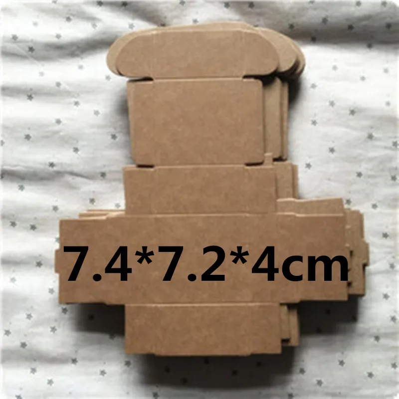 50 шт. 7 4*7 2*4 см ретро мини крафт бумаги Бумага коробка DIY свадебный подарок Коробки