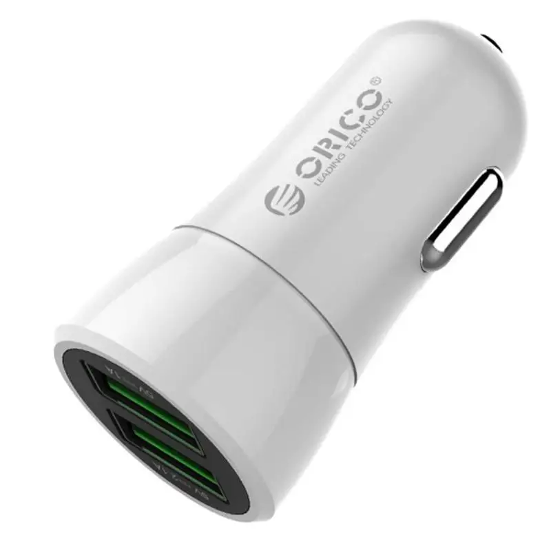ORICO UPQ-2U 12 Вт мини USB Автомобильное зарядное устройство с двумя usb-портами автомобильное зарядное устройство для iphone 8 Plus samsung s8 usb зарядное устройство для мобильного телефона