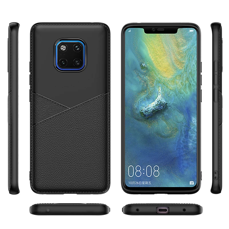 Для huawei Коврики 20 Pro чехол силиконовый для lite кожаный мягкий ТПУ противоударный