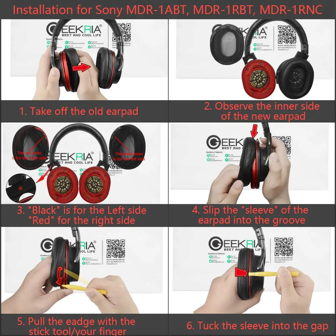 Сменный наушник для sony MDR-1ABT, MDR-1RBT, MDR-1RNC, амбушюры для наушников/амбушюры, запасные части