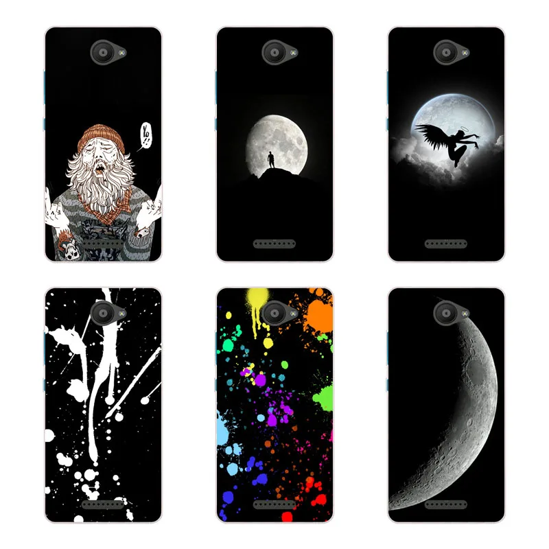 for BQ Aquaris U Lite Case Silicon Black graffiti Painting Soft TPU Back Cover Protect Phone cases |
