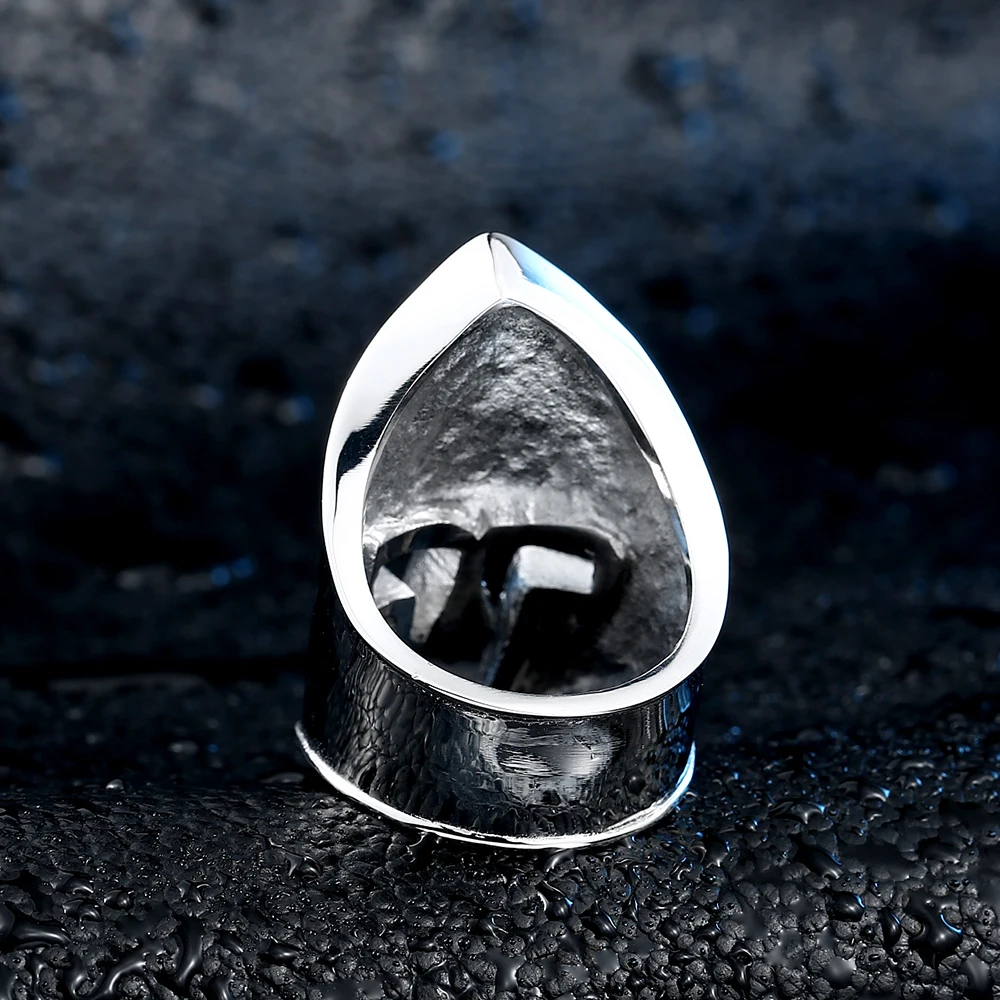 Кольцо СКА гладкое кольцо на палец для мужчин Anillo Hombre Прямая поставка титановая