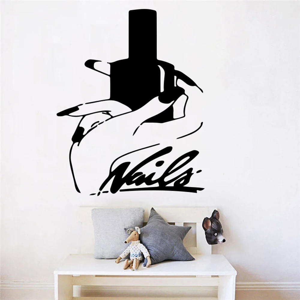 Маникюрный салон большой маникюрный студия полировка настенный стикер для волос