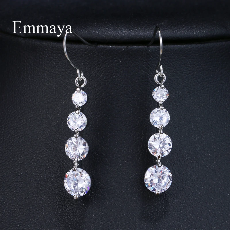 Женские Роскошные серьги EMMAYA с кристаллами циркония винтажные свадебные
