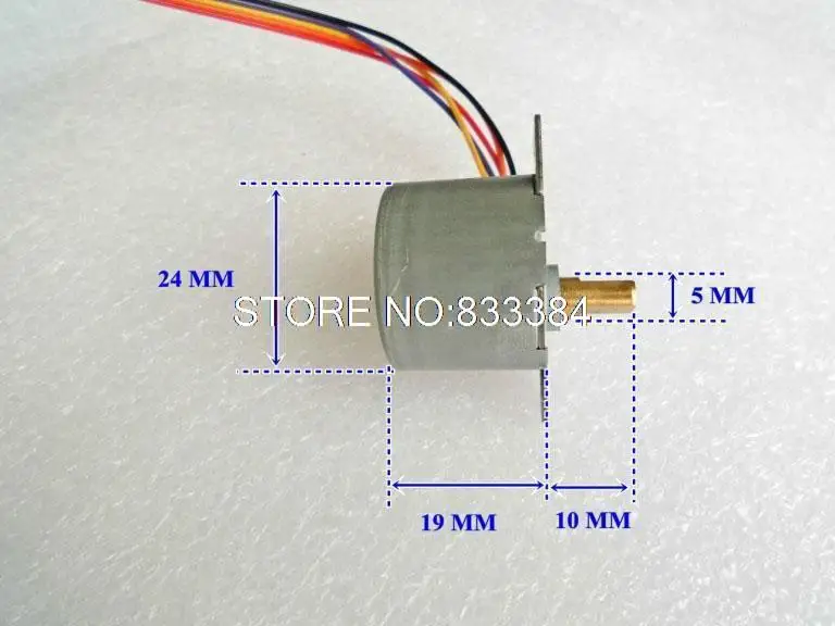5 шт. новый оригинальный 24BYJ-48 4-фазный 5-проводной DC12V шаг тактовый шаговый