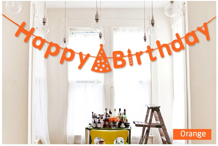 Красный картонный баннер 3 м на день рождения гирлянда с флагом сделай сам