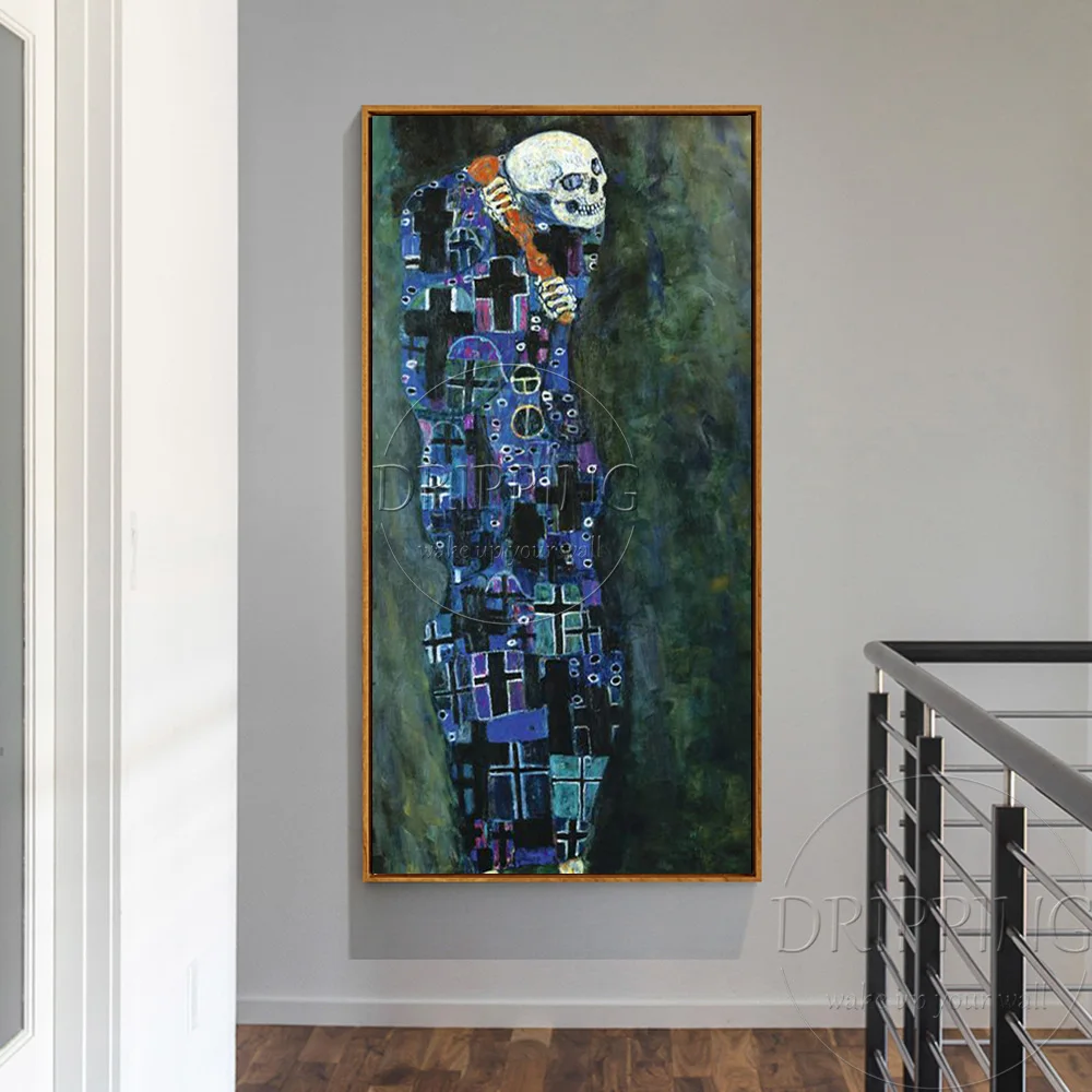 Лучшее качество ручная роспись картина маслом смерти на холсте репродукция