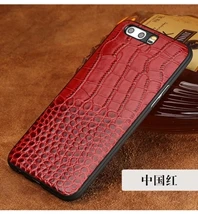 Красный Чехол для huawei Honor 9/Honor 9i, Крокодиловая текстура, натуральная кожа, задняя крышка, чехол для huawei Honor 9 9i - Цвет: Красный