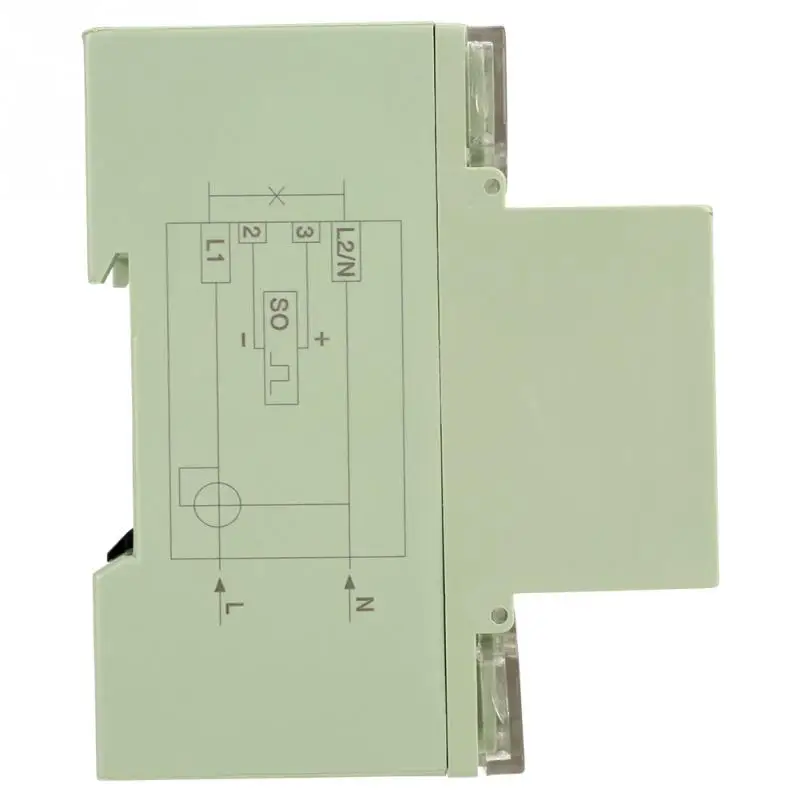 220V 10(40) цифровой 1-фазный 2 провода видео-телефон двери 4P din-рейка кВт-ч Электрический счетчик электронный счетчик, кВтч