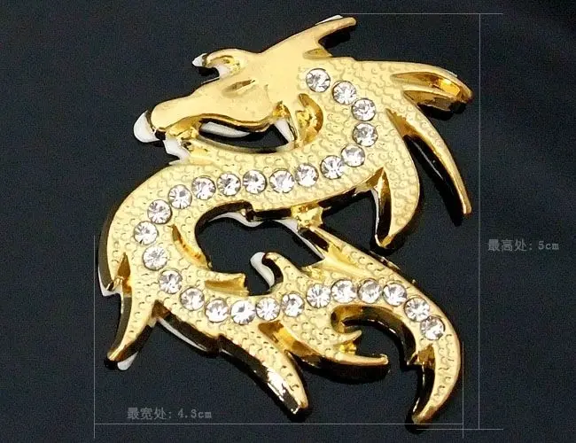 Автомобильная наклейка с алмазным драконом светоотражающая лента стикер s