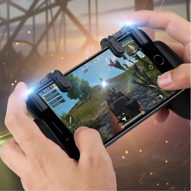 2в1 смартфон игровой триггер для мобильных телефонов и геймпада ручка для ножей/правила выживания/PUBG мобильная игра кнопка огня