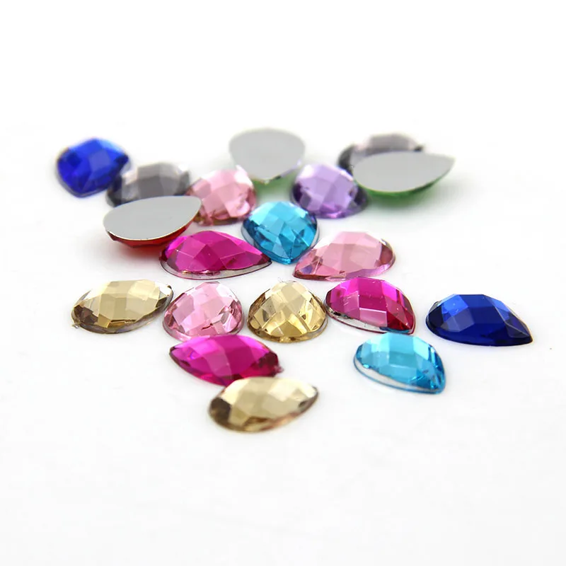 100 шт. прозрачные стразы горячей фиксации для шитья утюгом акриловые хрустальные