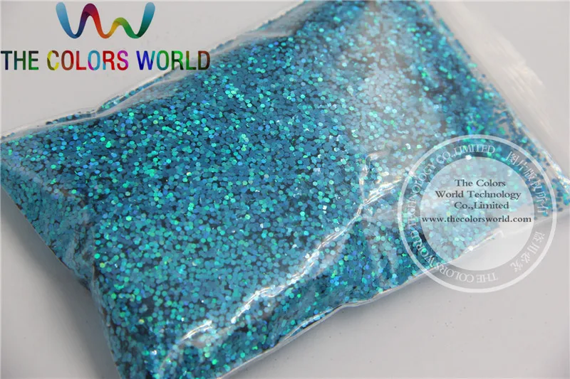 1 мм устойчивая к растворению голографическая Лазерная пудра синего цвета для
