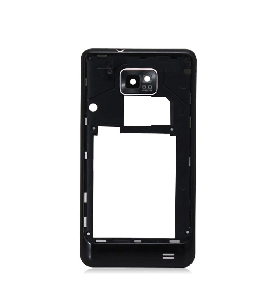 

For Samsung Galaxy S2 GT-I9100 White/Black Color Rear Back Housing Frame Plate Middle Cover