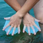 Плавательные перчатки силиконовые ласты пальмовые ласты для плавания дайвинга плетеные пальмовые летающие рыбки для взрослых детей новые