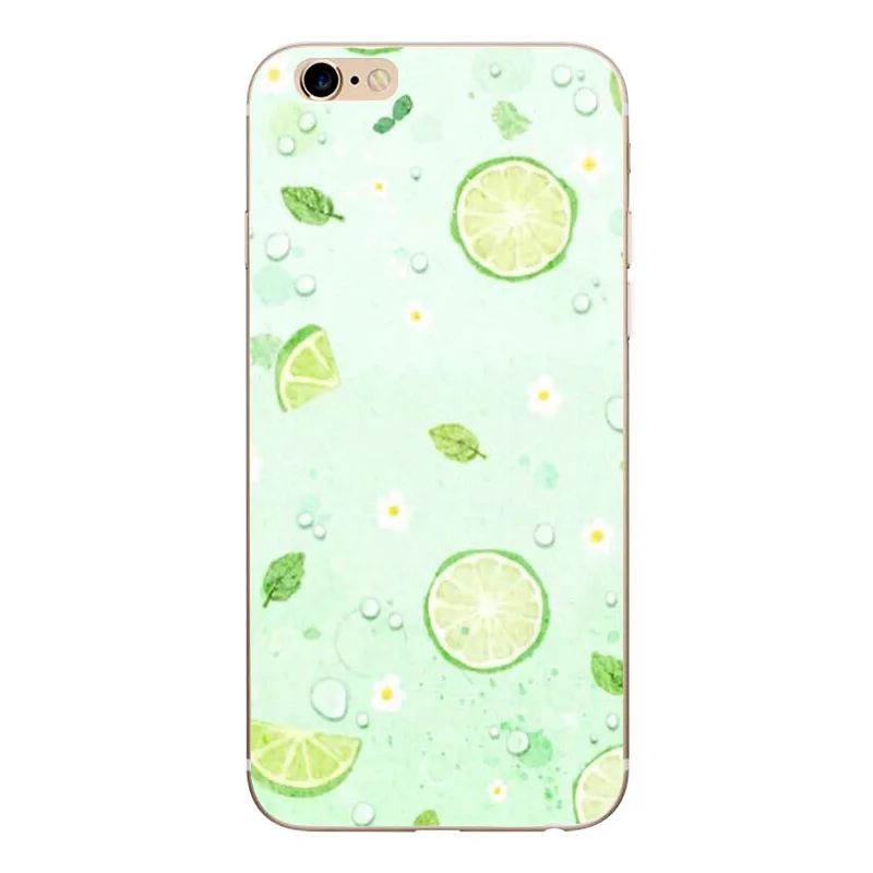 Чехол для iphone XS милые фрукты красочные продукты Арбуз Лимон Apple 7 plus 8 6s 6 SE 5s 5 X