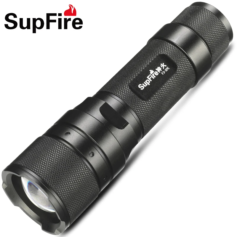 

Supfire Zoom Flashlight Linterna LED Mini Torch EDC Spotlight 2000lm SST40 W Police Flash Hand Light 18650 Rechargeable Lamp