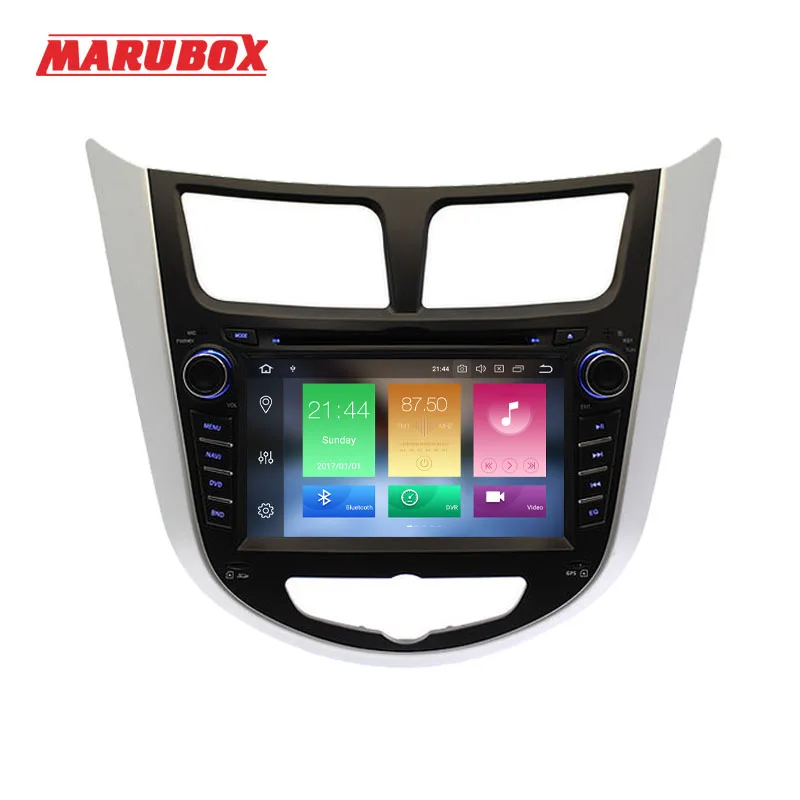Мультимедийный плеер MARUBOX 7A300PX5 для HYUNDAI Solaris 2012 2016 Verna Accent Android 9 0 4 Гб ОЗУ 32 ПЗУ радио