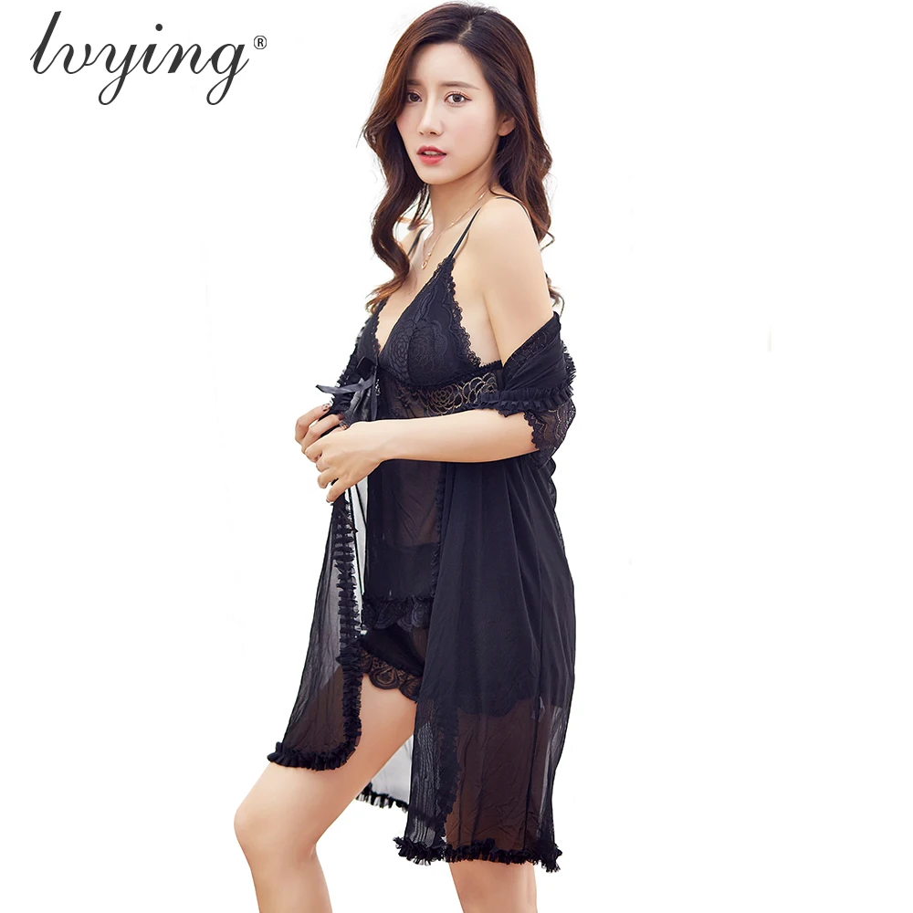 Модное женское нижнее белье ночная рубашка с v-образным вырезом сексуальное