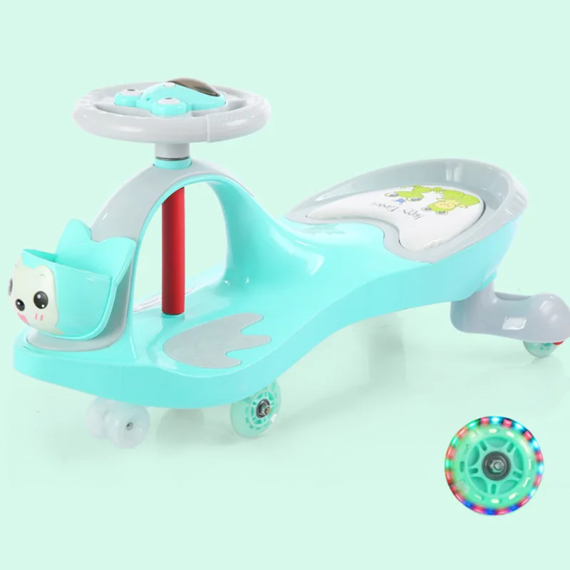 Детская машинка с рулем 1-3 лет детская машинка йо автомобиль немой круглый универсальный колесо качели детские игрушки девочка мальчик автомобиль музыка