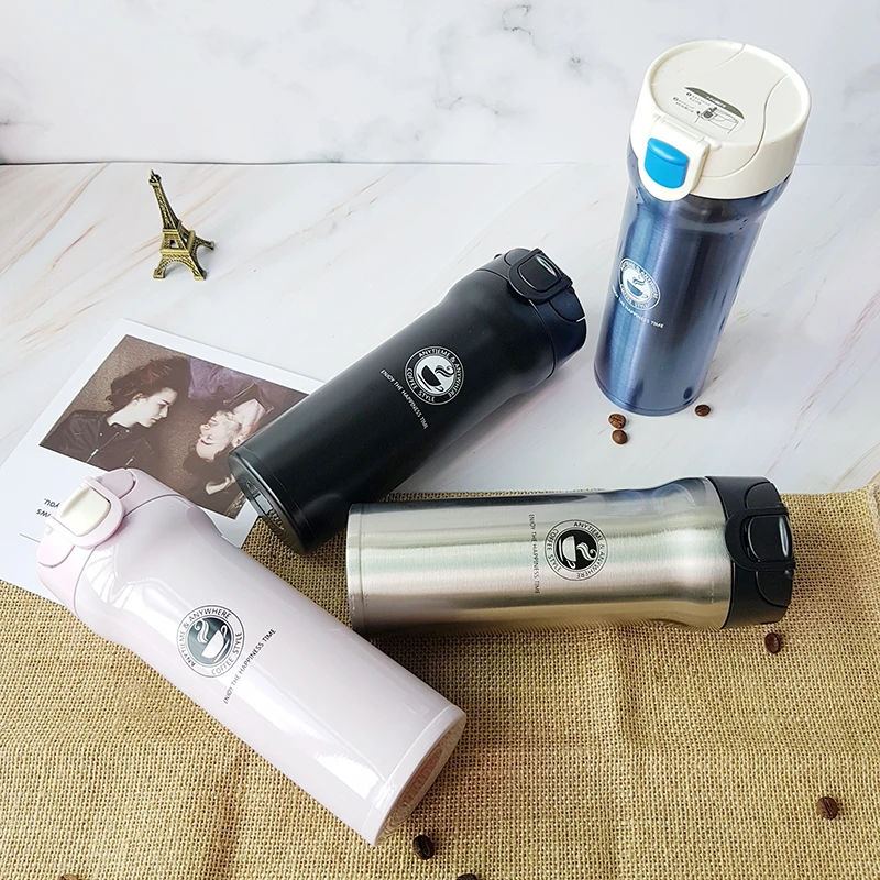 Hot Quality Double Wall Stainless Steel Vacuum Flasks 350ml 500ml Car Thermo Cup Coffee Tea Travel Mug Thermol Bottle Thermocup | Дом и сад