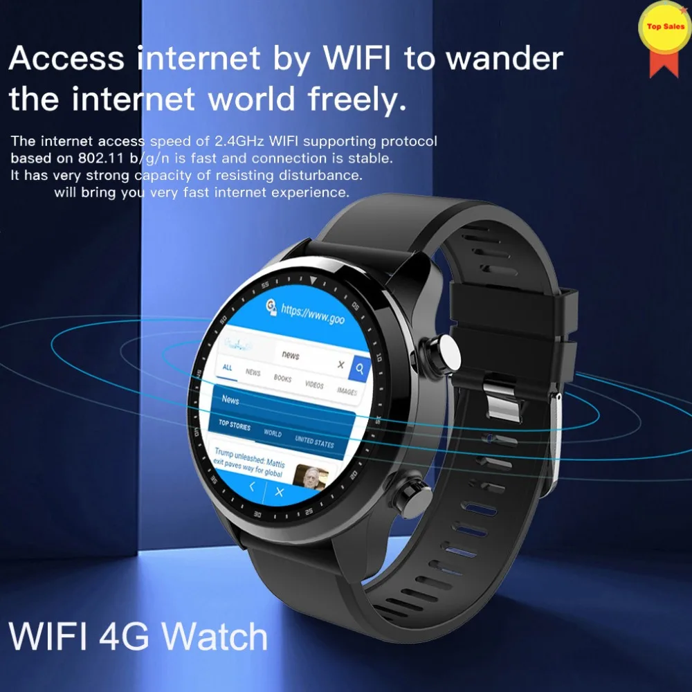 Смарт часы на android 2019 экран 1 3 дюйма GPS 4G Wi Fi|Смарт-часы| |