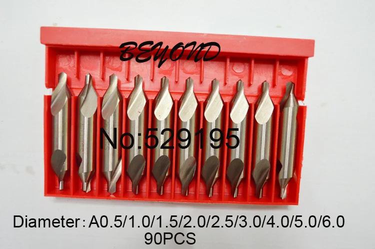 Комбинированное центральное сверло новинка 90 шт. набор зенкеров для дрели A типа