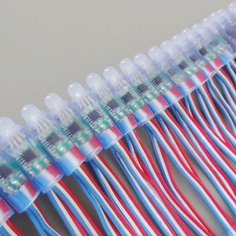 1000pcs 12mm WS2811 2811 IC RGB Led Module String Waterproof DC12V Digital Full Color LED Pixel Light wholesale | Лампы и освещение