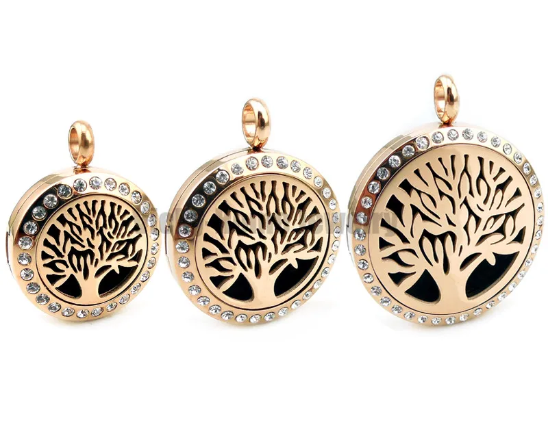 С цепочкой подарок жизни с кристаллами (20 мм-30 мм) ароматерапия из нержавеющей